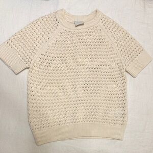 Varley Cream Knit Sweater